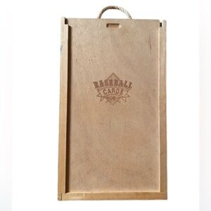 Vintage Wooden Baseball Cards Display Case